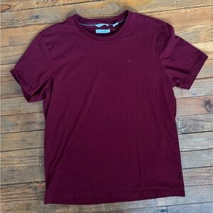 Calvin Klein Men's Burgundy Short Sleeve Tee